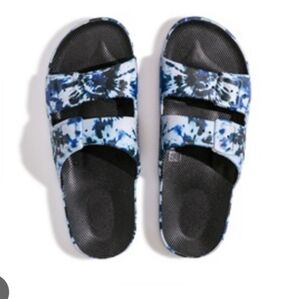 Freedom Moses Two Strap Slides Zeppelin Black